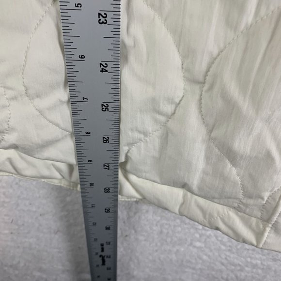 Alpine Design‎ Jacket Women's Large Ivory Cotton Quilted Long Sleeve Pocket 7226 - Picture 5 of 9